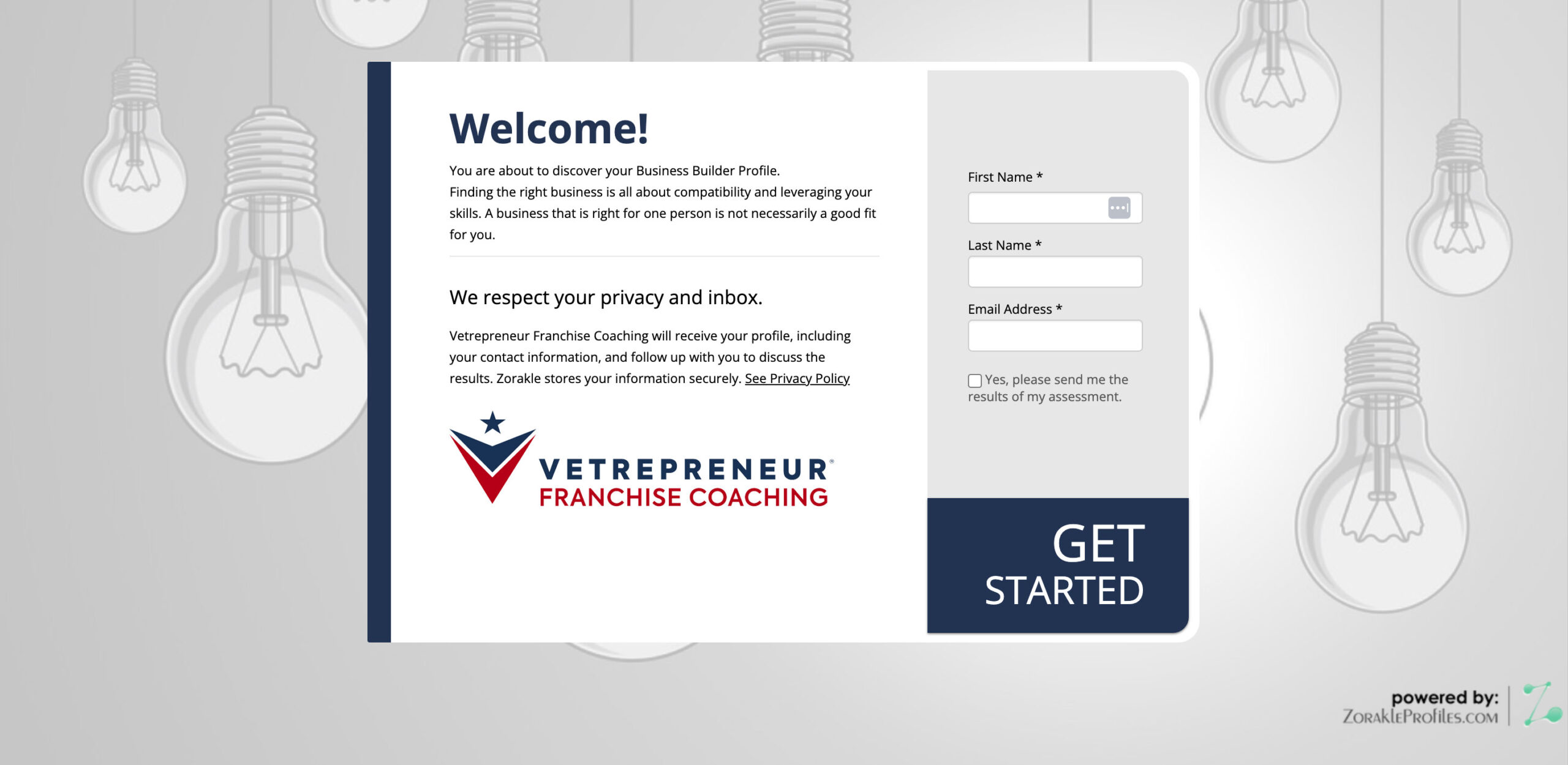 Vetrepreneur Franchise Coaching Zorakle Profile