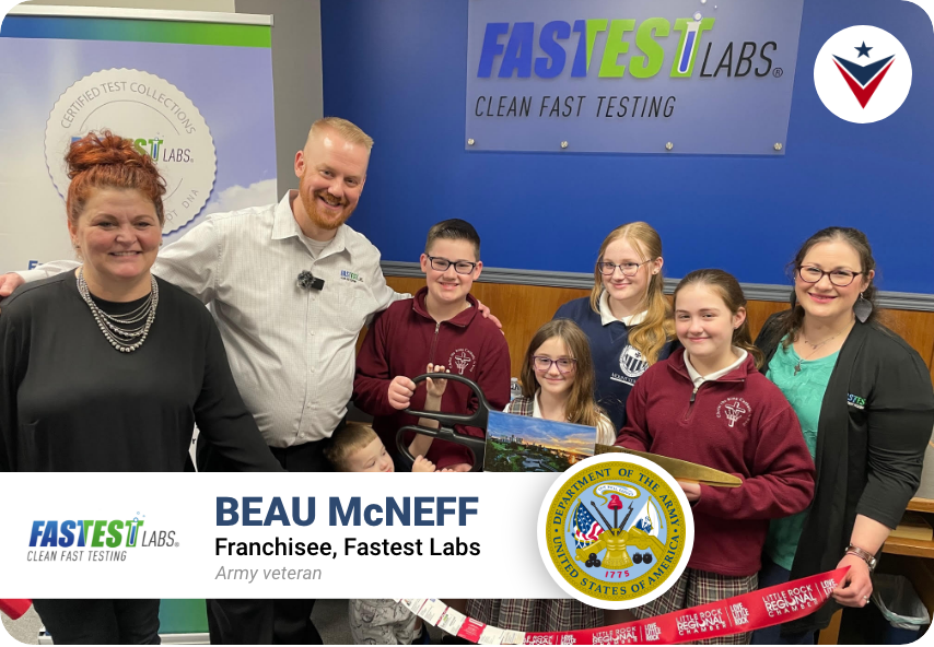 Beau McNeff Vetrepreneur Franchisee Fastest Labs