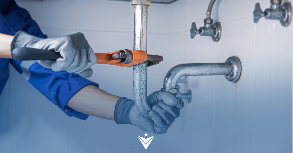 Veteran-owned skilled trades franchise technician working in HVAC, plumbing, and electrical home services